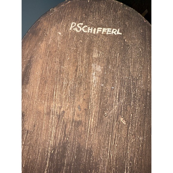 P Schifferl MIDWEST Folk Art SANTA Birds CHRISTMAS Card Holder Box 10" - Picture 6 of 6